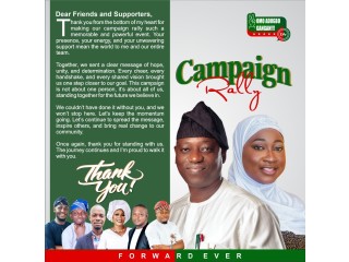 Vote for Results, Not Promises - Support Dayo Asade This Saturday 12